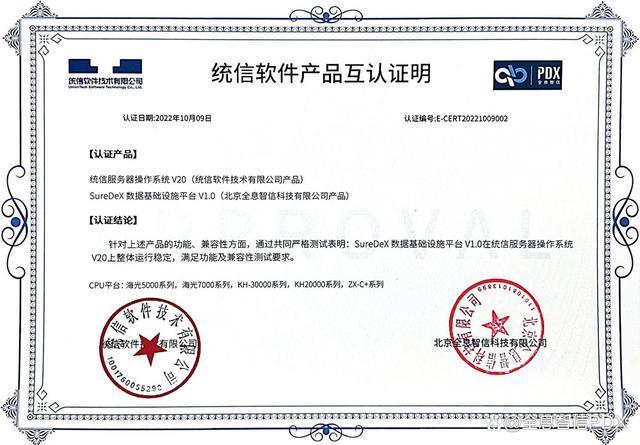 全息智信与统信软件完成产品互认，共推国产化适配与应用软件开发新进程